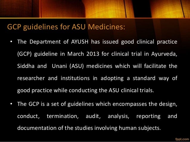 ayush gcp guidelines